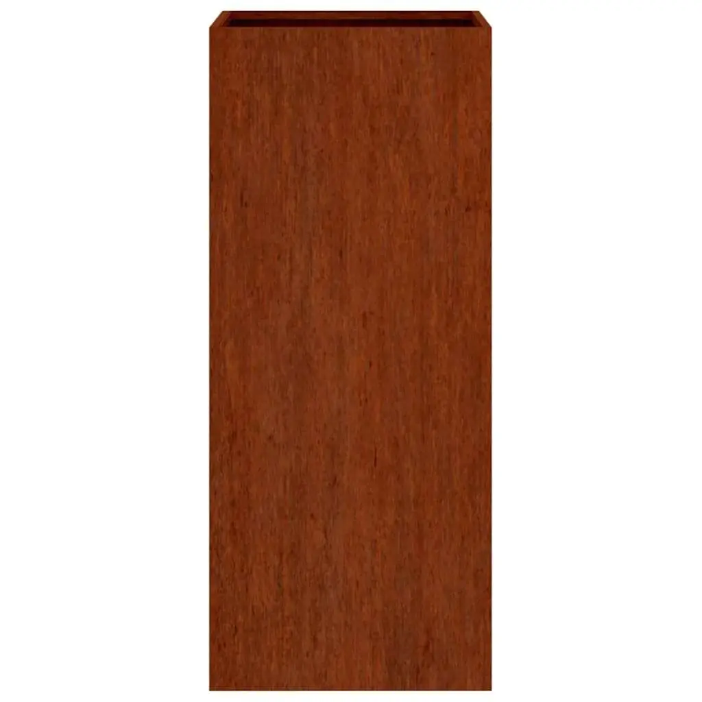 Corten Steel Planter Box Durable Outdoor Garden Raised Bed Brown 32x29x75cm