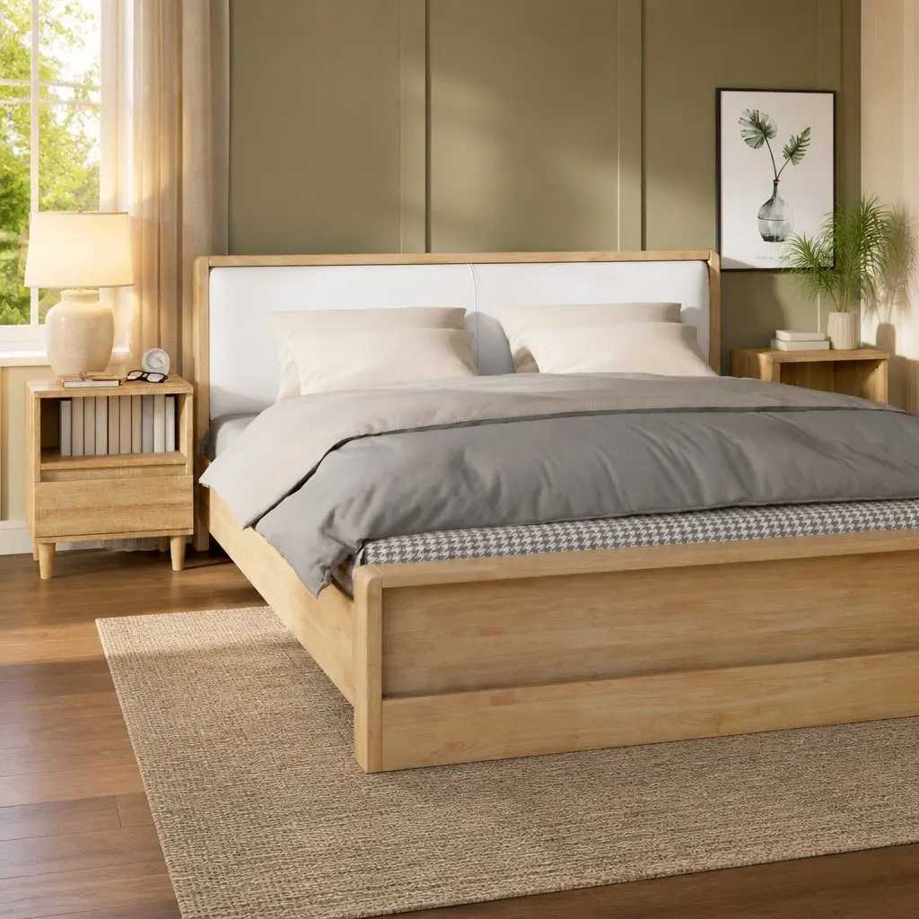 Bedside Cabinets Set of 2 Storage Drawer Compartment Brown 40x35x50 cm Engineered Wood