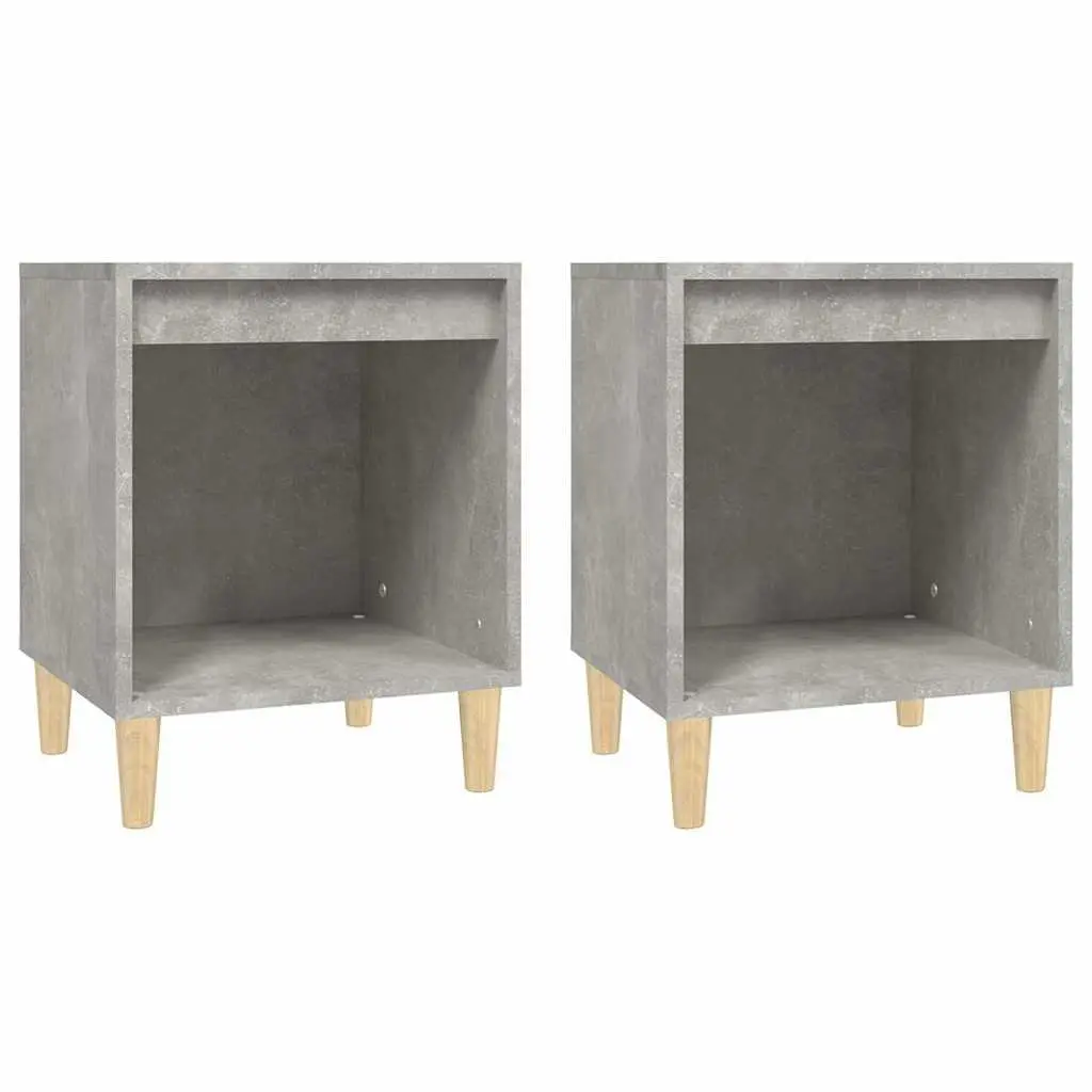 Bedside Cabinets Grey Storage Tables 2 Piece Bedroom Furniture
