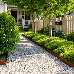 Garden Lawn Edging 10 pcs 10x103cm Flexible Corten Steel Borders Landscape