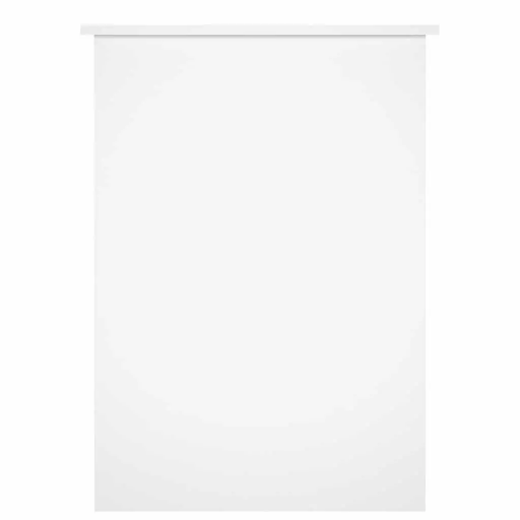 Office Desk with Storage Shelves 100x55x75cm White Engineered Wood