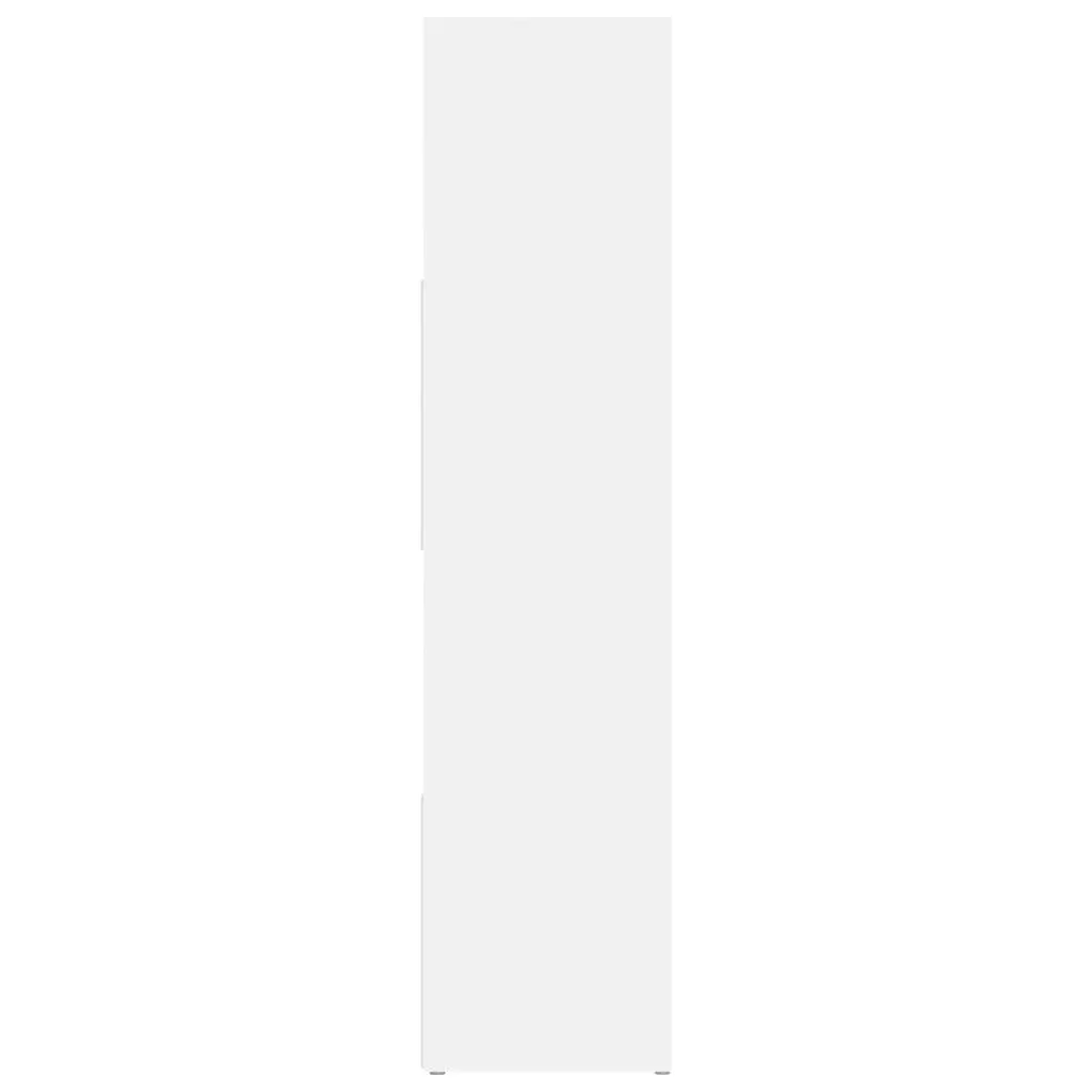 Book Cabinet Room Divider White Storage Bookshelf Organiser 105L x 24W x 102H cm
