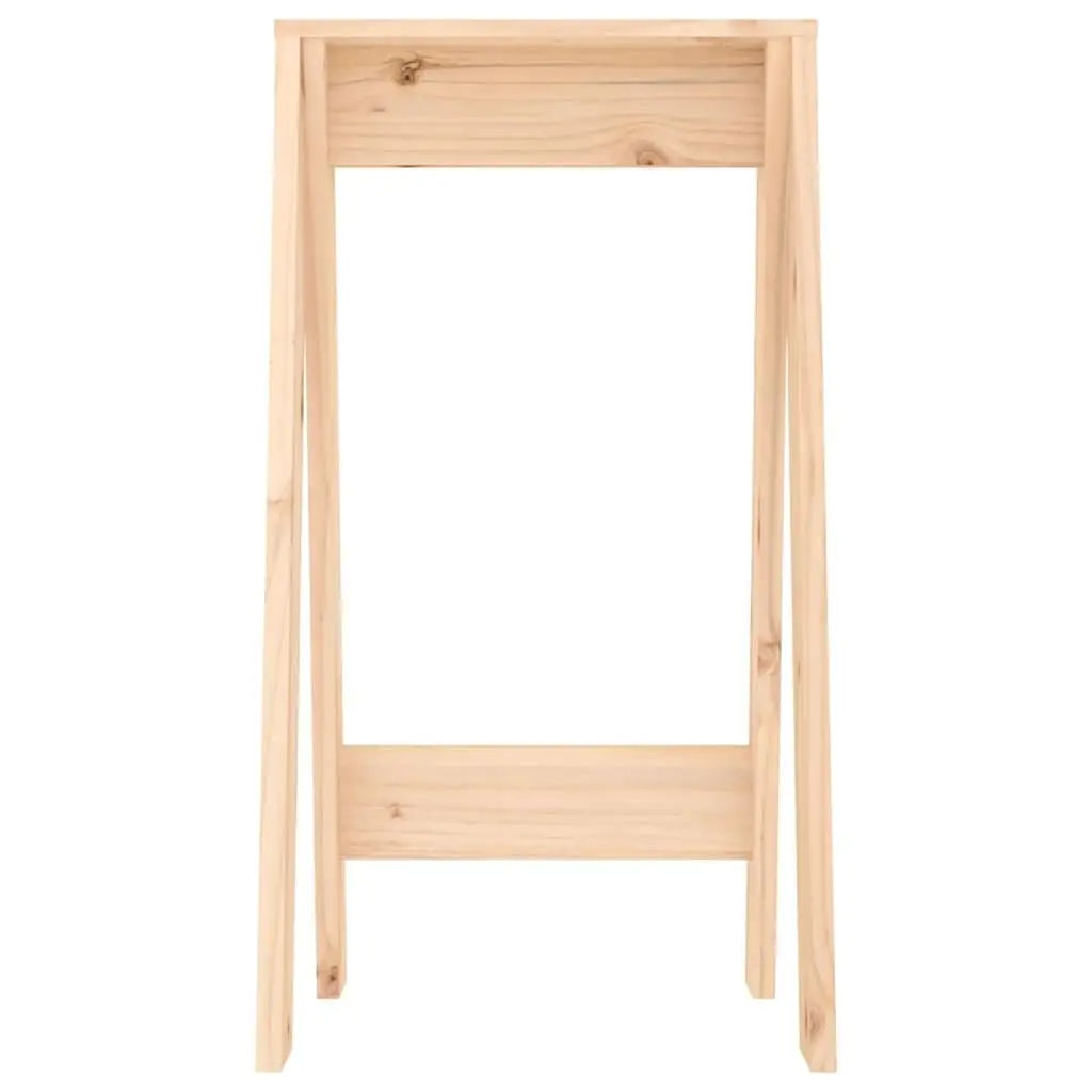 Wooden Bar Stools Set of 2 Rustic Brown Solid Pine Kitchen Dining Room Furniture