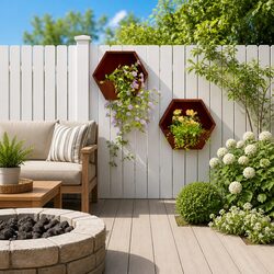 Wall Planters 2 pcs Corten Steel 30x10x25 cm Garden Balcony Patio Decor