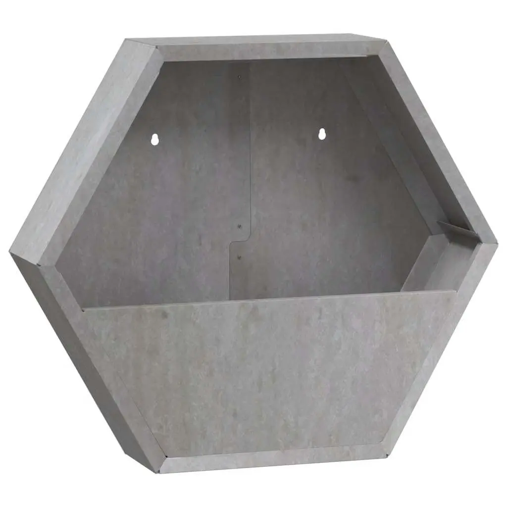 Wall Planters Corten Steel 46x10x40 cm Brown 2 Pieces Garden Balcony Patio Decor Box