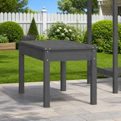 Outdoor Garden Bench Grey Solid Wood Pine Patio Seating Furniture Slatted Design
