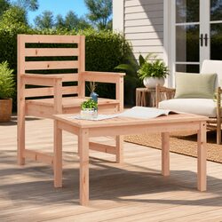 Garden Table 82.5x50.5x45cm Solid Wood Douglas Brown Outdoor Patio Furniture