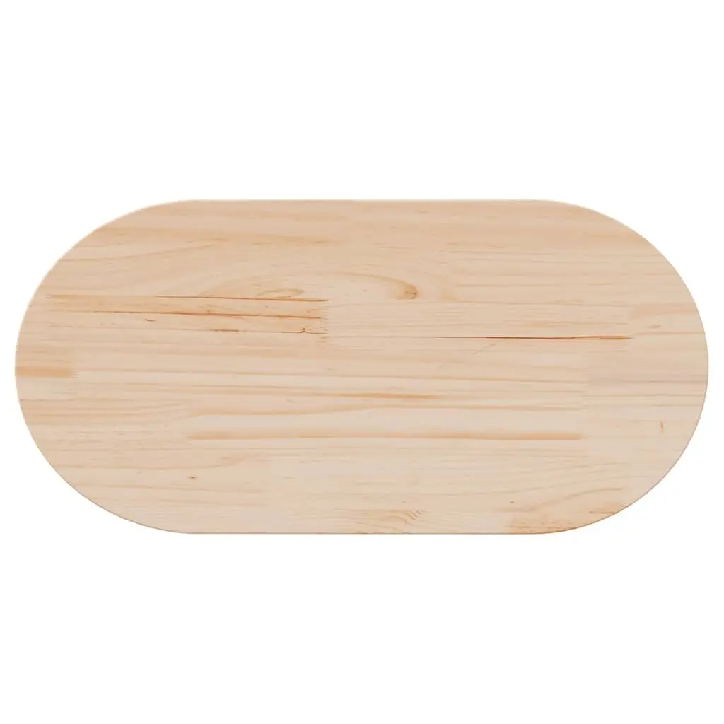 Solid Wood Table Top 90x45x2.5cm Brown Pine Replacement Furniture