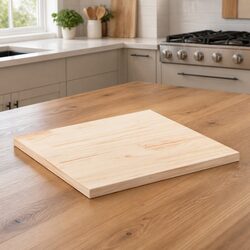 Solid Pine Wood Square Table Top 80x80cm Brown Replacement Furniture Board