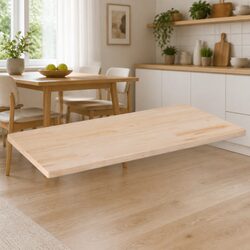 Solid Pine Wood Table Top 110x55cm Rectangular Wooden Surface Coffee Dining