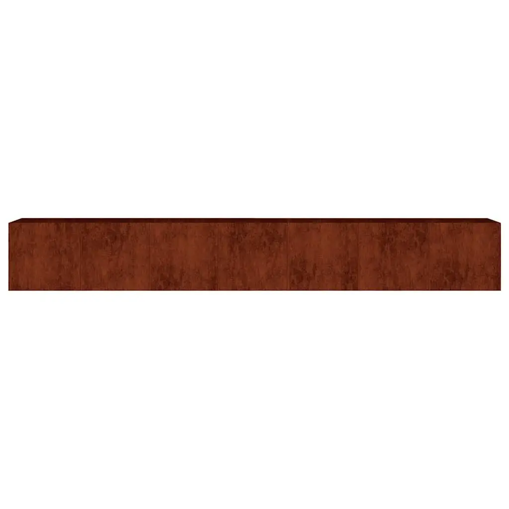 Raised Garden Bed Planter Box Corten Steel 280x40x40cm Brown Outdoor