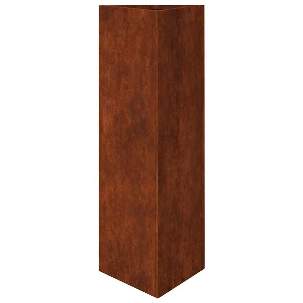 Garden Planter Box Durable Corten Steel 30x26x75cm Large Outdoor Pots for Flowers Herbs