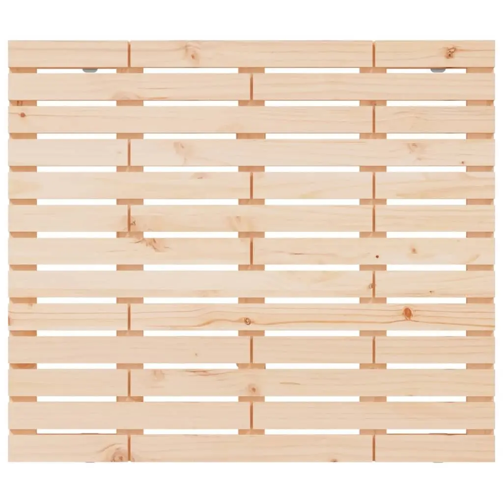 Wall Headboard Solid Pine Wood 141cm Brown Bedroom Bed Head Mount