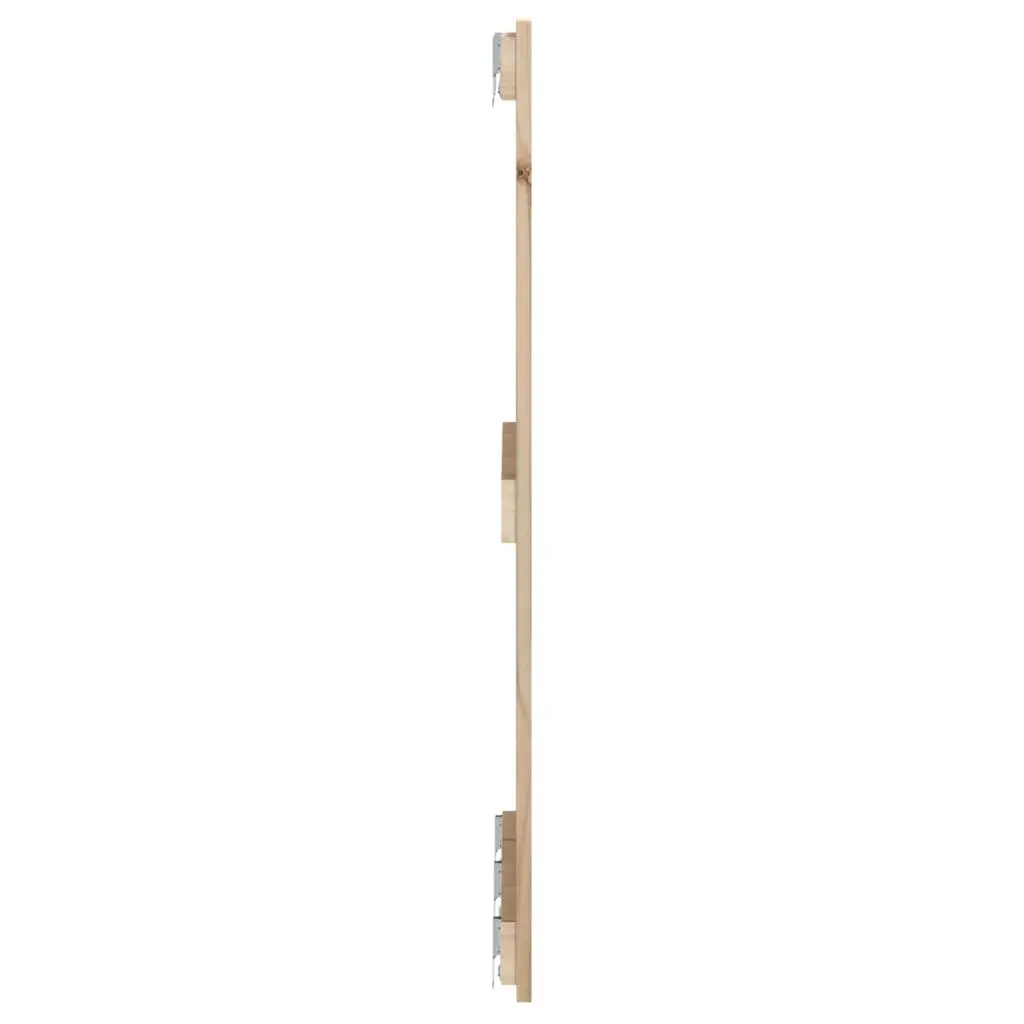 Wall Headboard Solid Pine Wood 185cm Brown