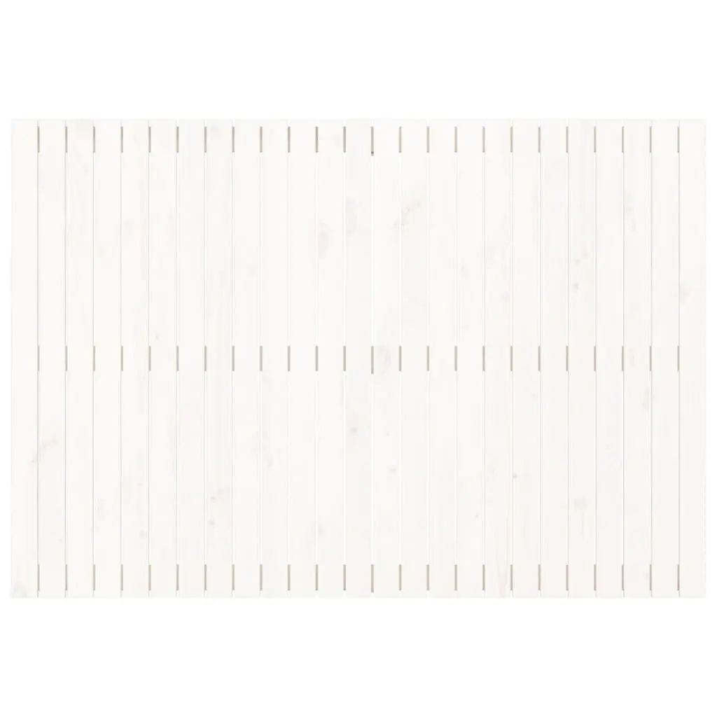 Wall Mounted Headboard Solid Pine Wood 159.5cm White Bedroom Bed Header