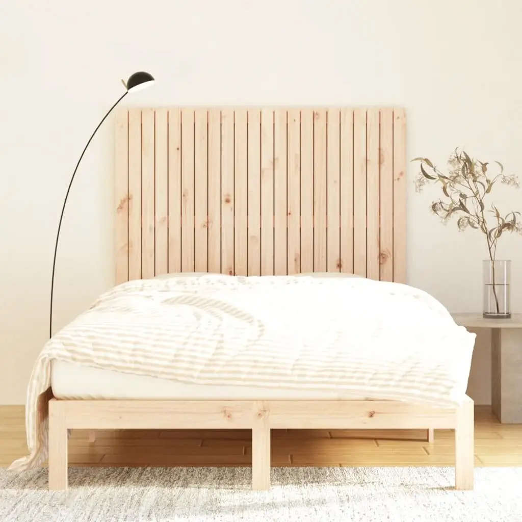 Wall Headboard Solid Pine Wood 140 cm Brown Bedroom Bed Header Back Support