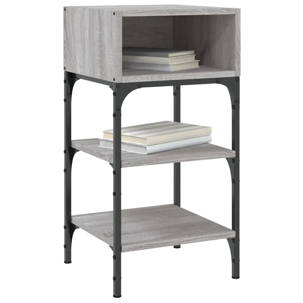 Bedside Tables 2 pcs Engineered Wood Grey Sonoma 35x34.5x70 cm Nightstand
