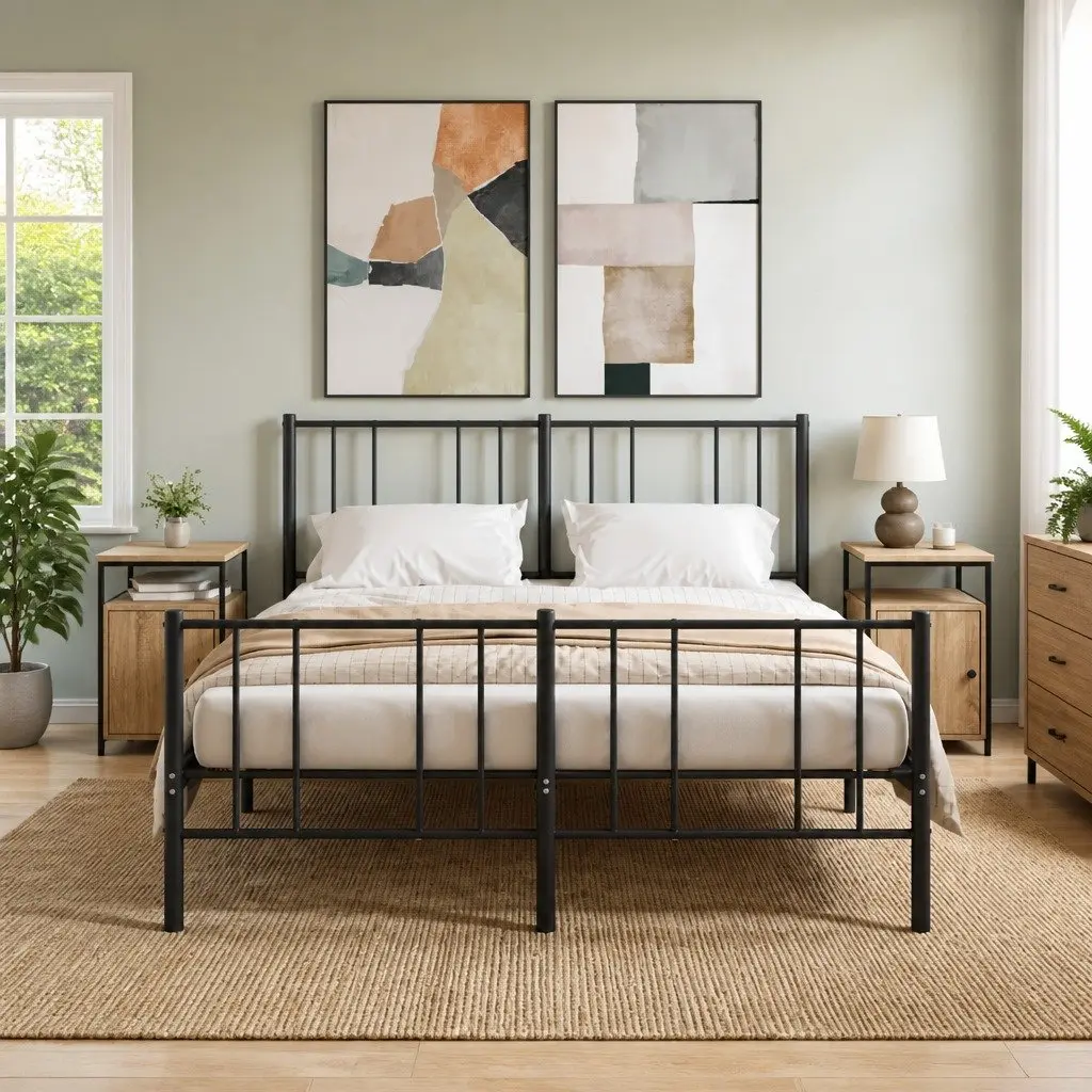 Bedside Cabinets 2 pcs Brown Sonoma Oak Storage Tables