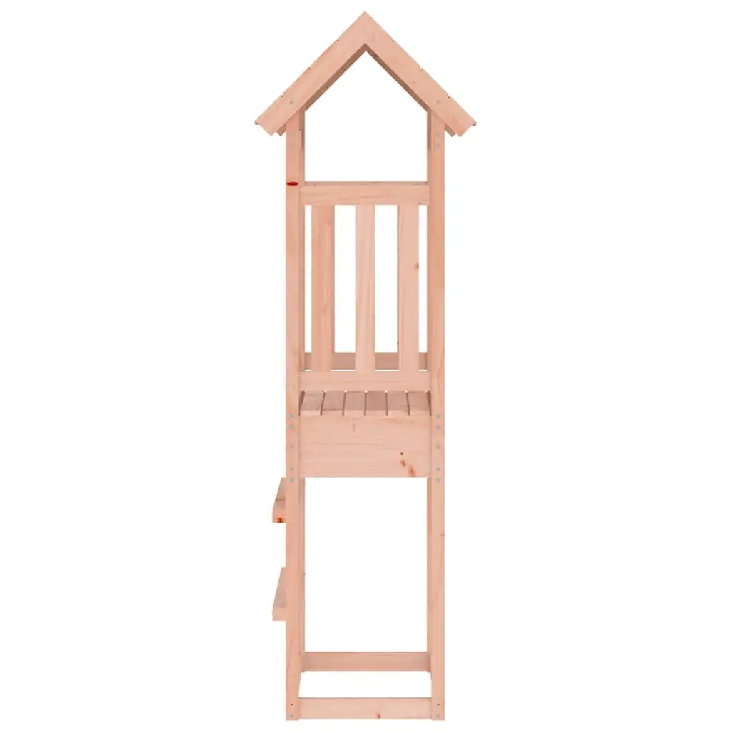 Wooden Play Tower Outdoor Playhouse 206.5cm Brown Solid Douglas Wood