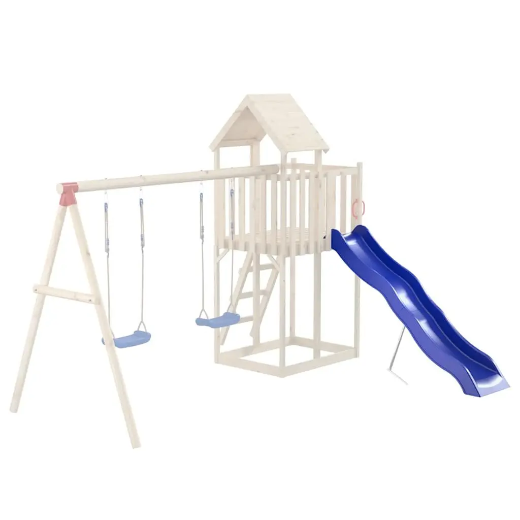 Slide Outdoor Play Equipment 210x40 cm Blue Polypropylene