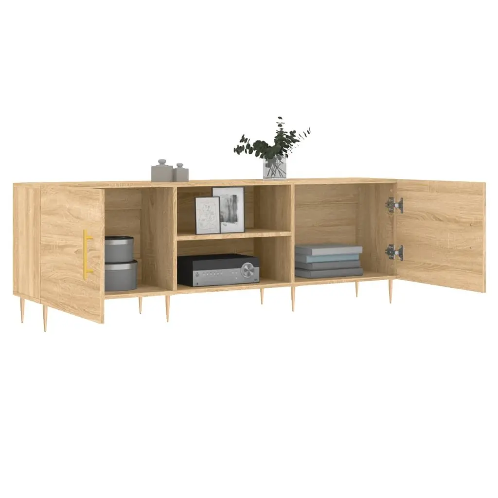 TV Cabinet Engineered Wood Storage Unit 150x30x50 cm Brown