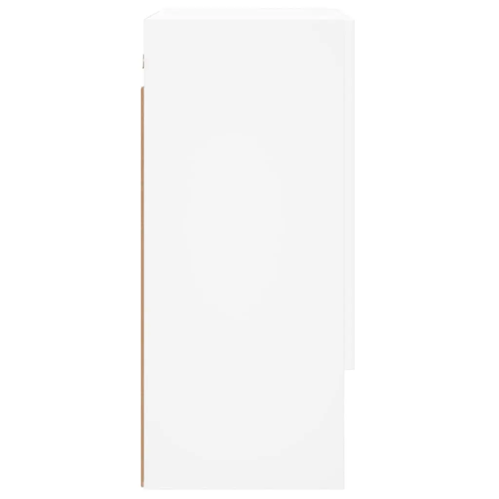 Wall-Mounted Storage Cabinet White Engineered Wood 60x31x70cm