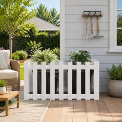 Garden Raised Bed Wooden Planter Box Outdoor Flower Vegetable Growing Container