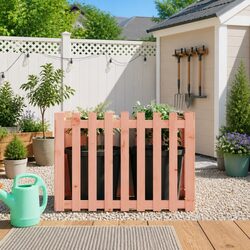 Garden Raised Bed 100x50x70 cm Wooden Planter Box Outdoor Flowers Plants