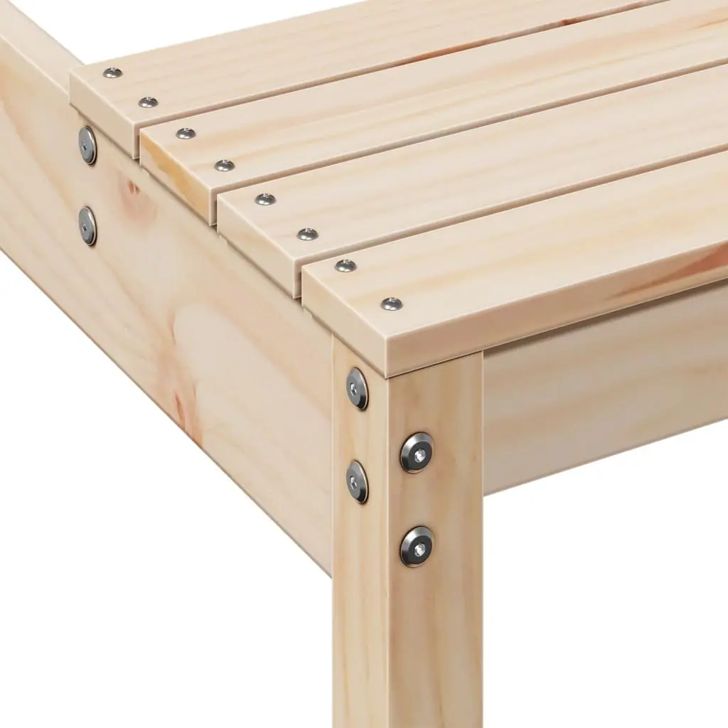 Picnic Table Solid Pine Wood Outdoor Dining 160x134x75 cm Brown