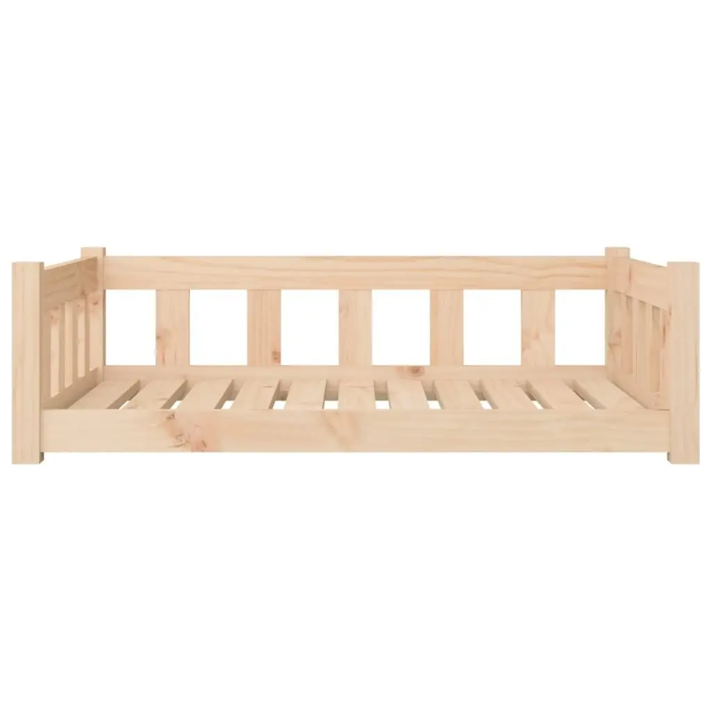 Dog Bed Wooden Rectangular Pet Sofa Puppy Sleeping Crate Furniture Brown