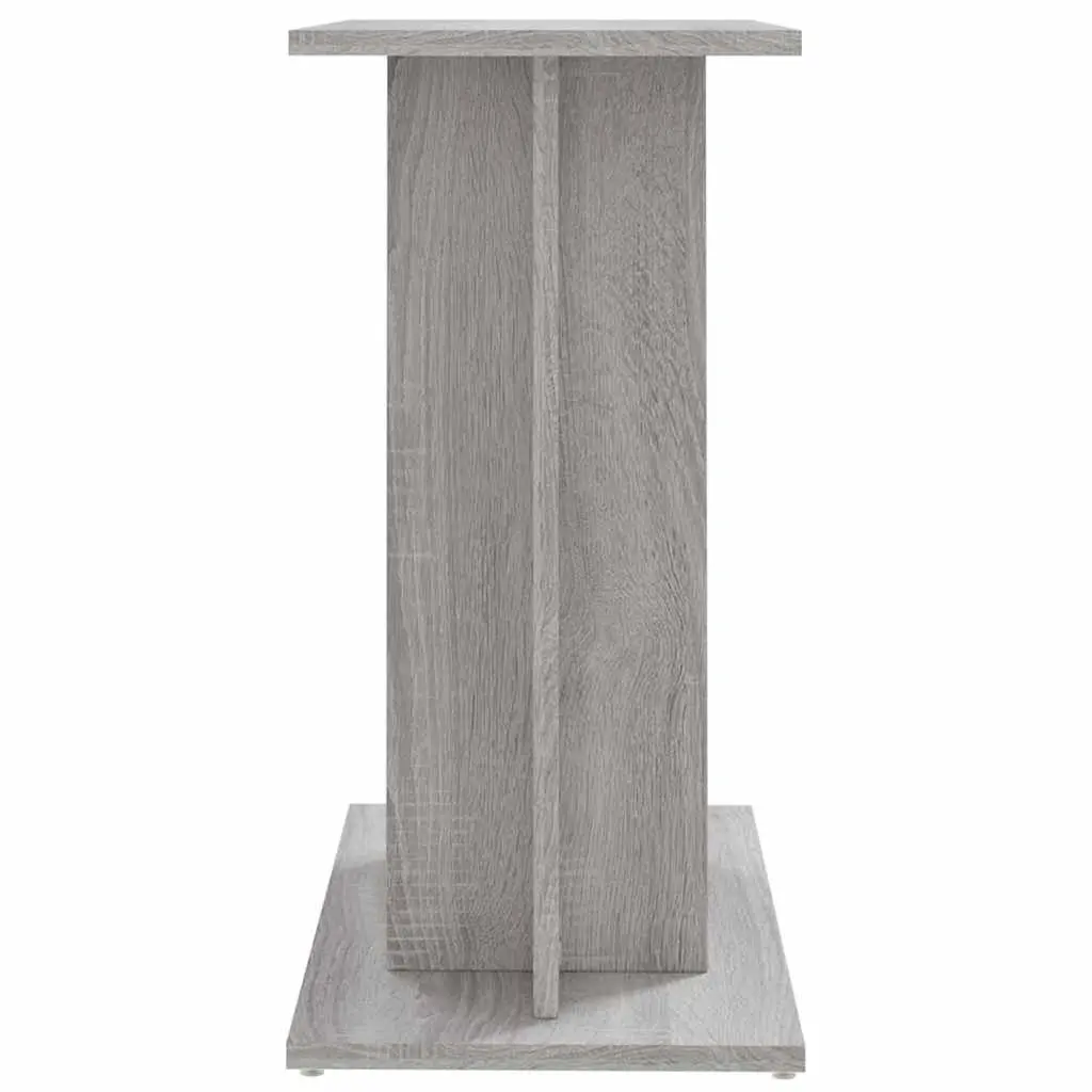 Aquarium Stand 3-Tier Storage Grey Engineered Wood 60x30x60 cm Fish Tank Display Cabinet
