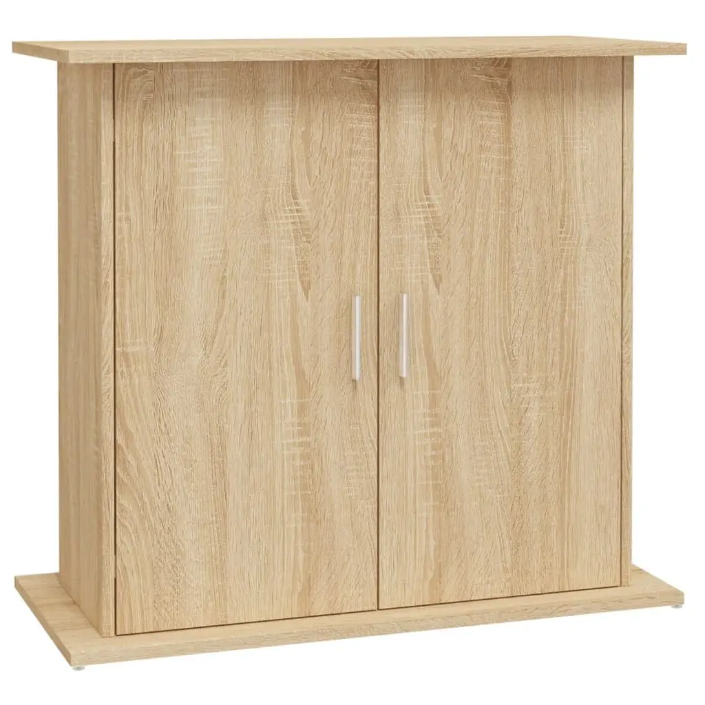 Aquarium Stand Engineered Wood Storage Compartments Brown 81 x 36 x 73 cm
