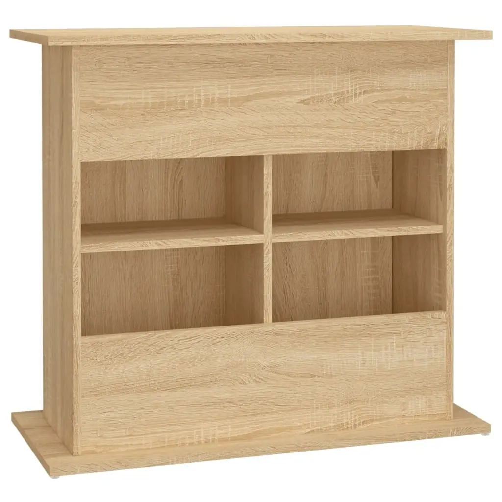 Aquarium Stand Engineered Wood Storage Compartments Brown 81 x 36 x 73 cm