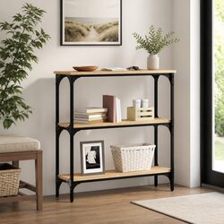 Console Table Sonoma Oak 75x22.5x75 cm Hallway Entryway Living Room Accent