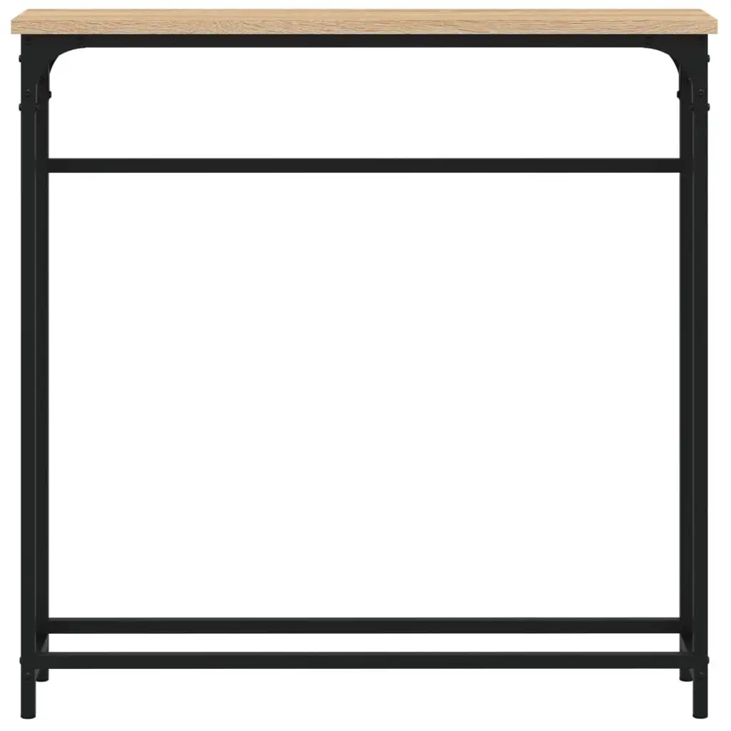 Console Table Engineered Wood Brown 75x19.5x75cm