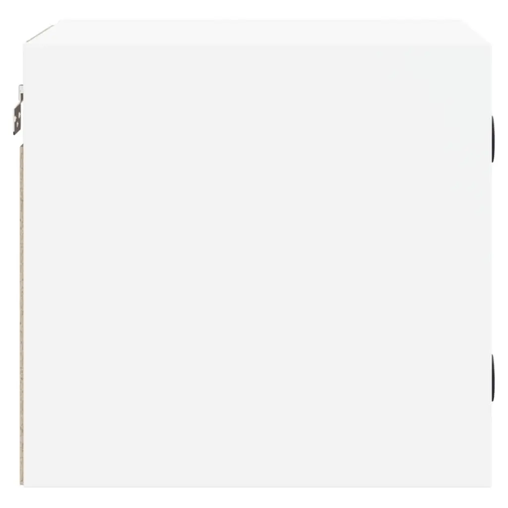 Bedside Cabinet Wall-Mounted Storage Organiser White 35x37x35cm