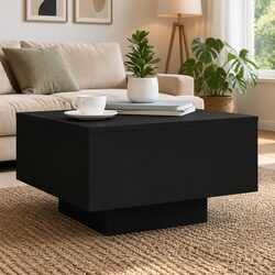Modern Coffee Table Black Accent Side Table Living Room Sofa End Table