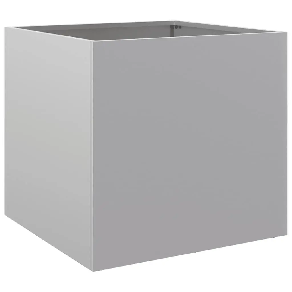 Galvanised Steel Planter Box 49x47x46cm Garden Patio Balcony Flower Pot Decor