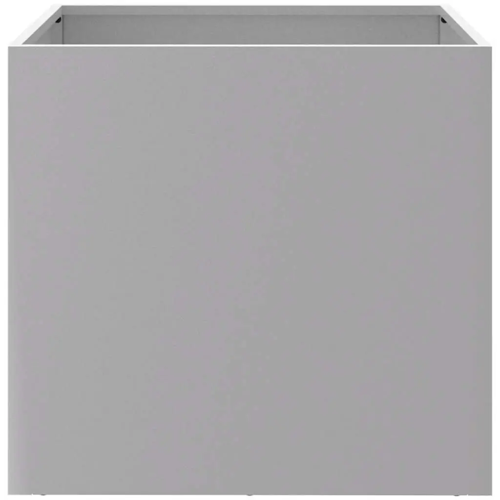 Galvanised Steel Planter Box 49x47x46cm Garden Patio Balcony Flower Pot Decor