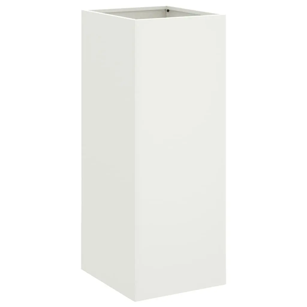 White Steel Planter Box Garden Raised Bed Flower Pot Container Outdoor