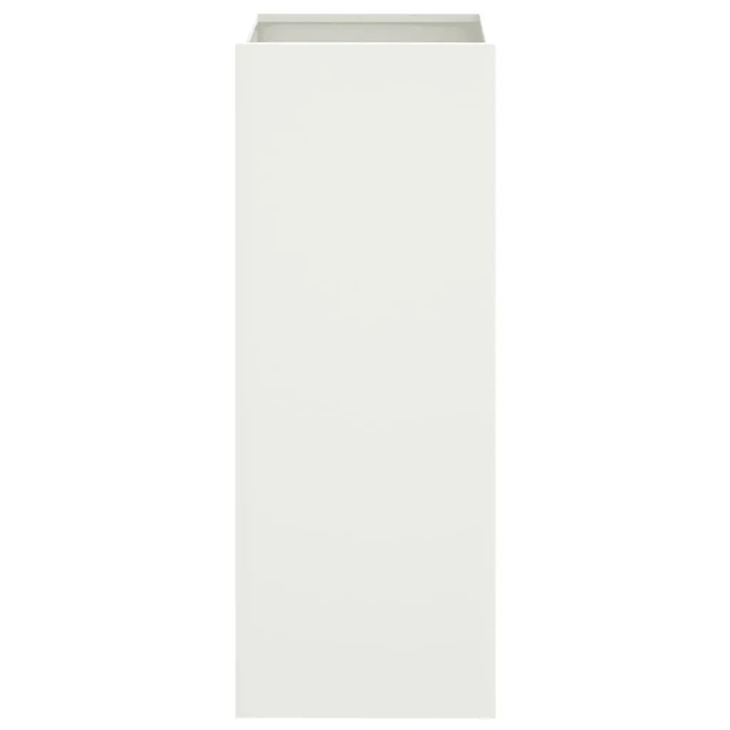 White Steel Planter Box Garden Raised Bed Flower Pot Container Outdoor