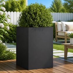 Planter Box Anthracite 52x48x75cm Raised Bed Garden Flower Container Outdoor