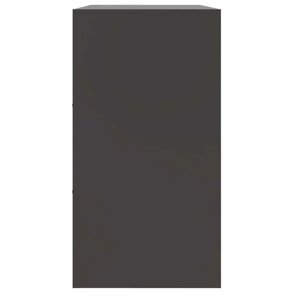 Sideboard Storage Cabinet Black Cold-Rolled Steel 99x39x73 cm