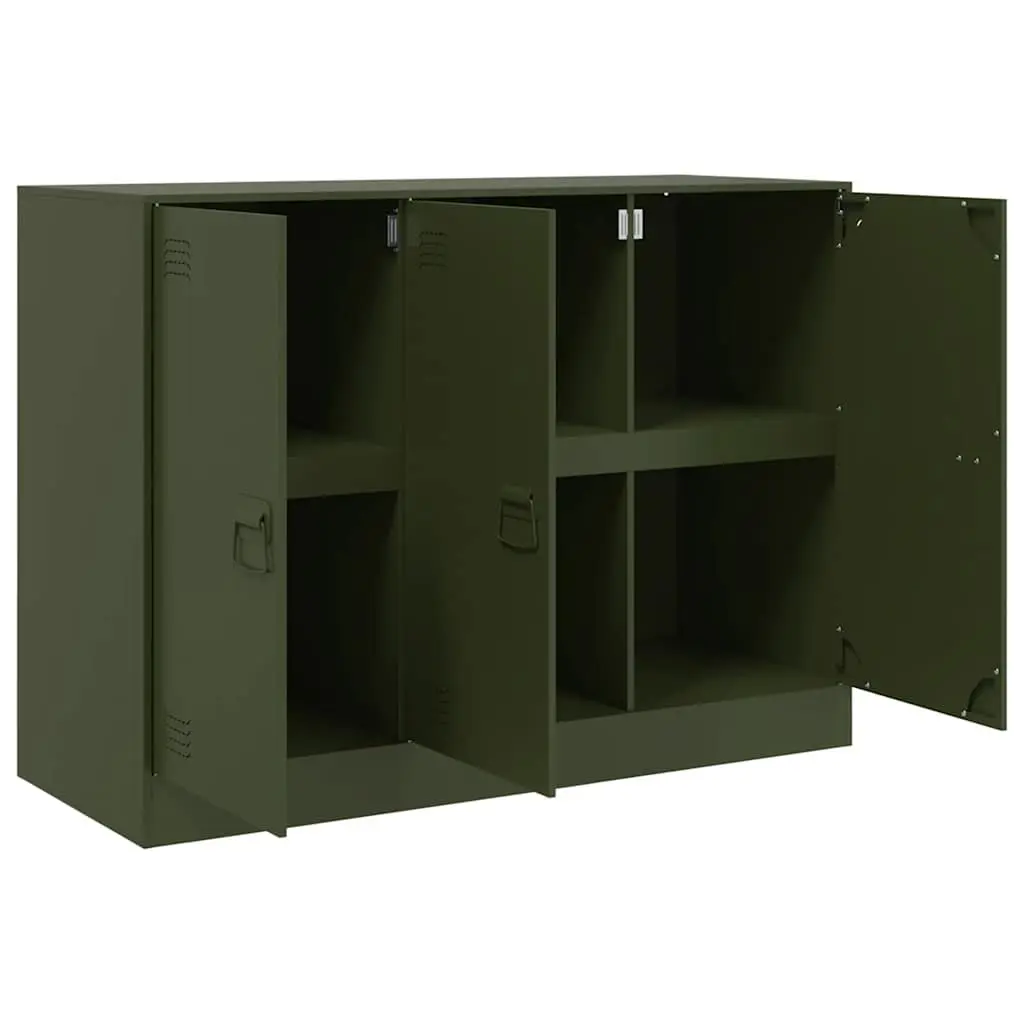 Sideboard Storage Cabinet Olive Green Buffet Server Organiser Furniture