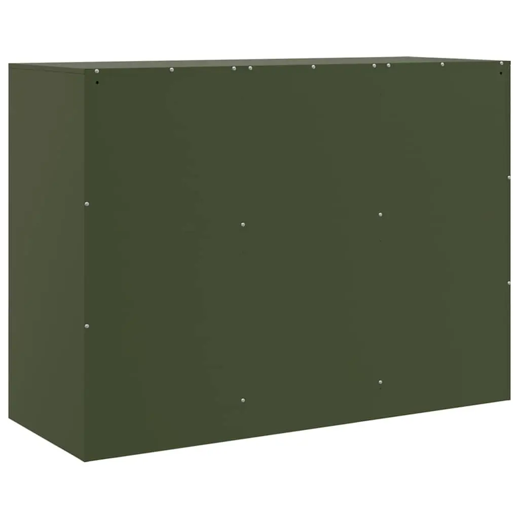 Sideboard Storage Cabinet Olive Green Buffet Server Organiser Furniture
