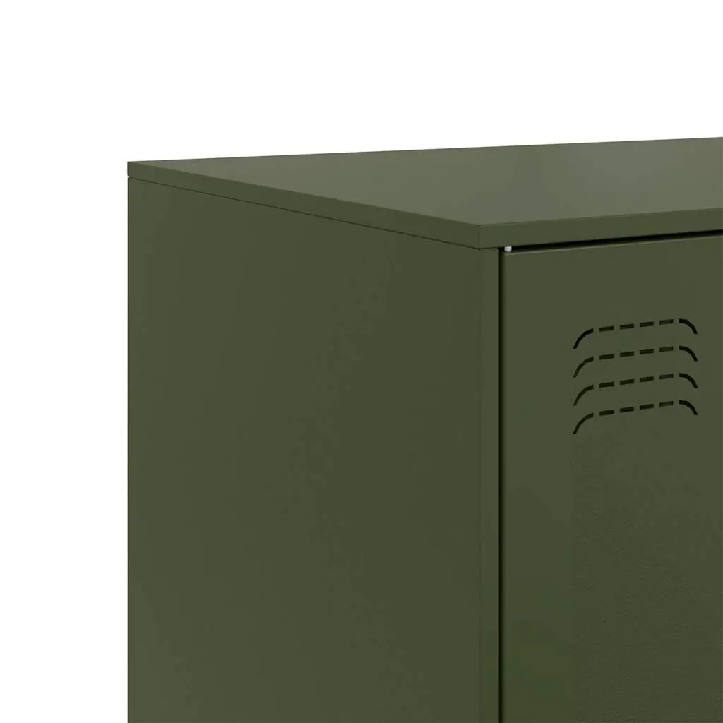 Sideboard Storage Cabinet Olive Green Buffet Server Organiser Furniture