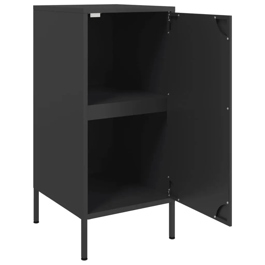 Black Industrial Sideboards Storage Cabinet 2 Piece Buffet Living Room Bedroom