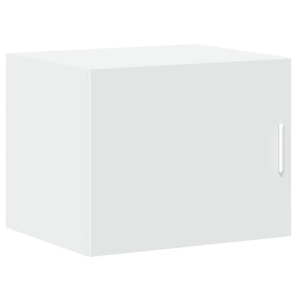 Wall Cabinet White Storage Floating Shelving Organizer Engineered Wood 50x42.5x40cm