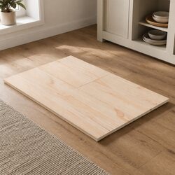 Rectangular Wooden Table Top 70x35 cm Solid Pine Wood Dining Replacement Brown