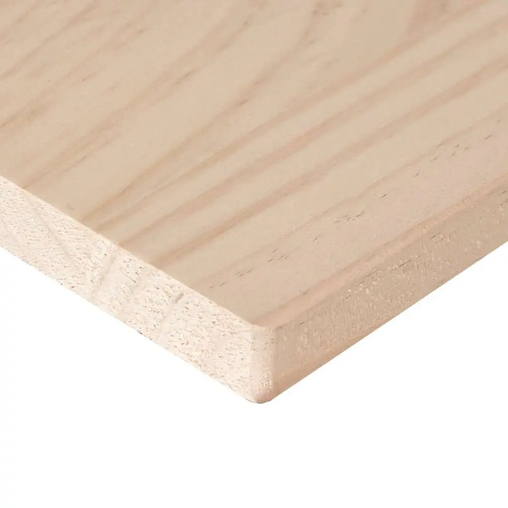 Rectangular Wooden Table Top Solid Pine Wood 80x40cm Brown
